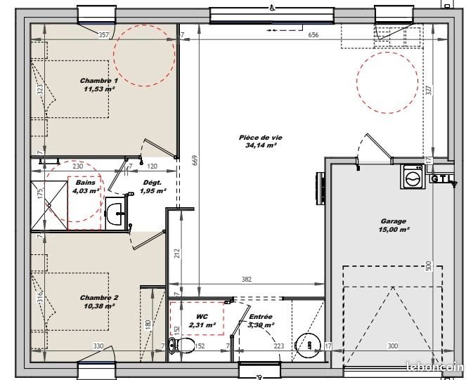 Maison à vendre, 61m², Apremont