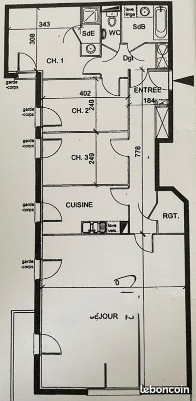 Appartement à vendre, 112m², Evreux