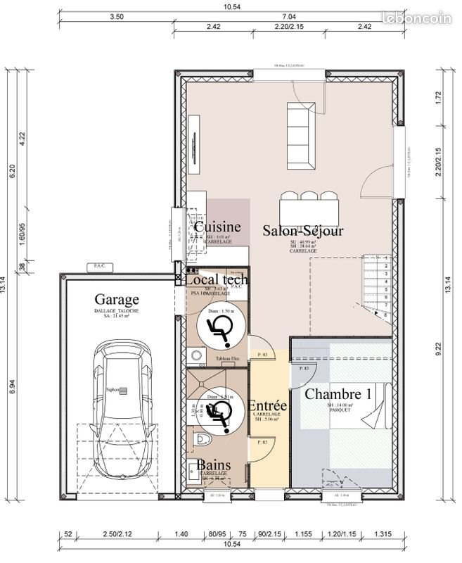 Maison à louer, 110m², Maîche