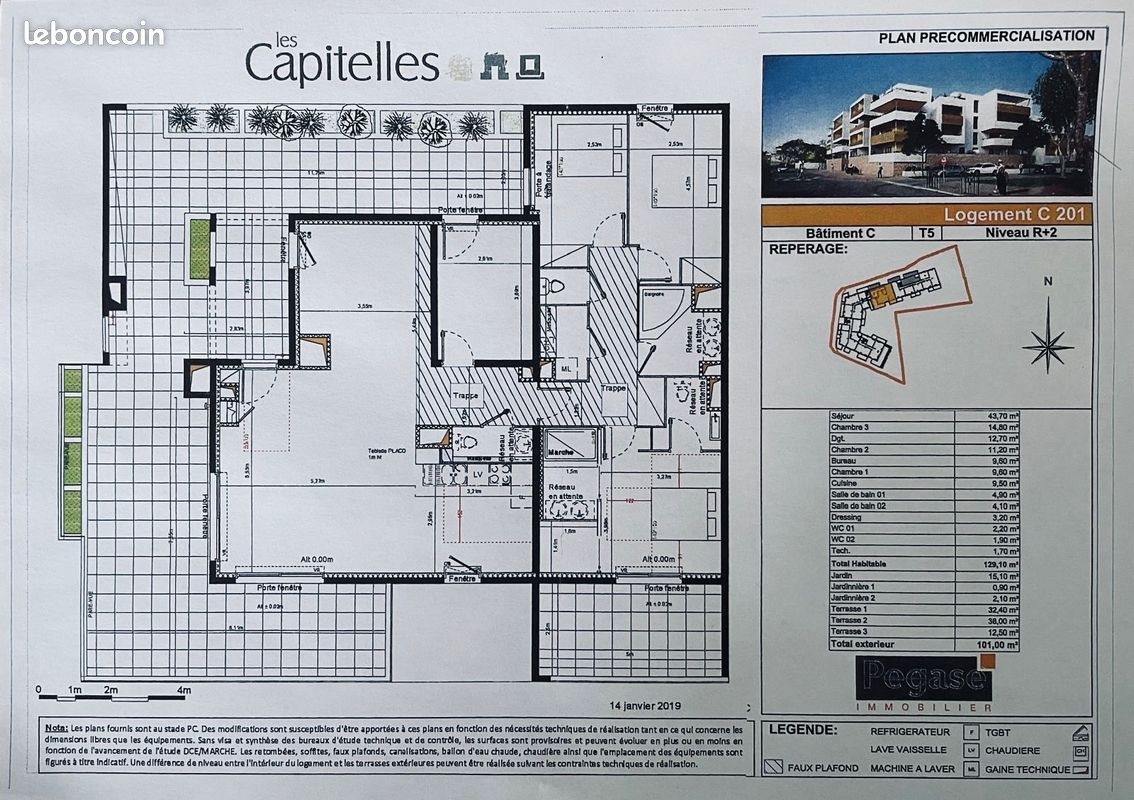 Appartement à vendre, 127m², Montpellier