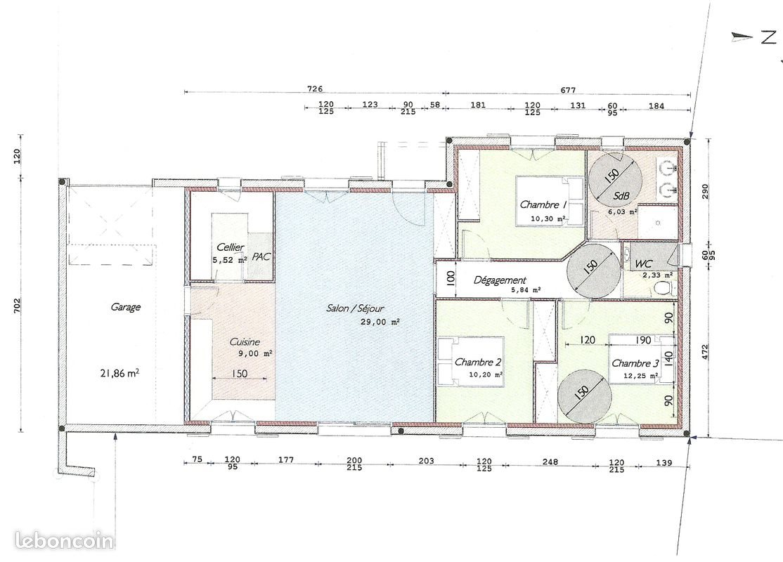 Maison à louer, 90m², Coulounieix-Chamiers