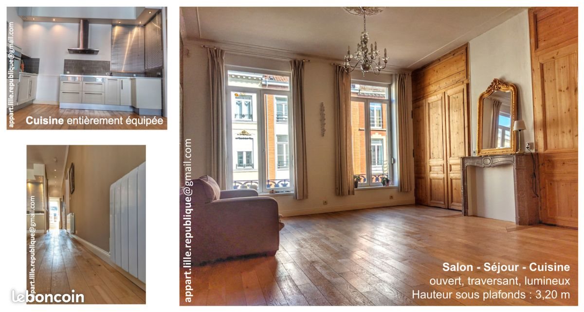 Appartement à louer, 75m², Lille