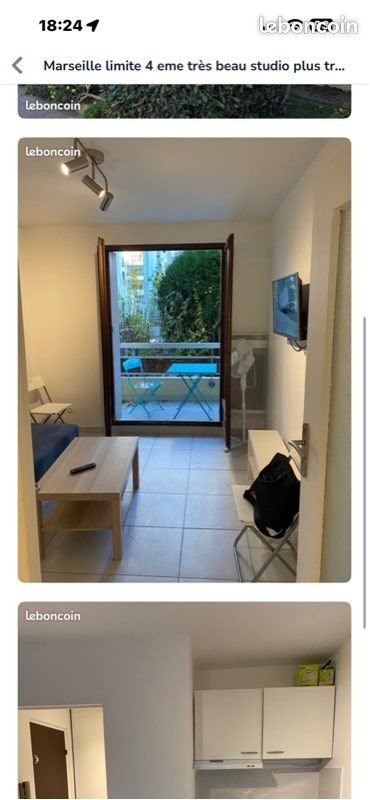 Appartement à louer, 20m², Marseille 3ème