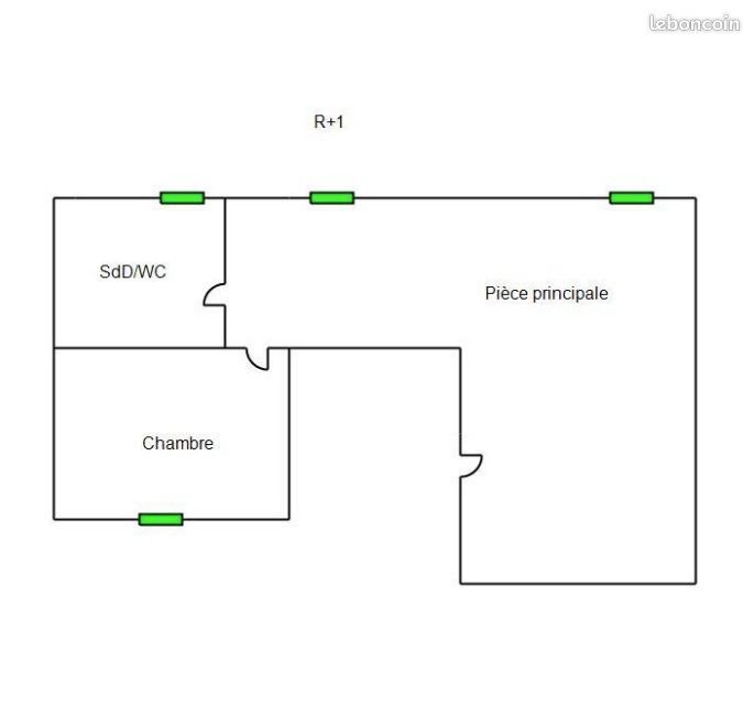 Appartement à louer, 33m², Tours