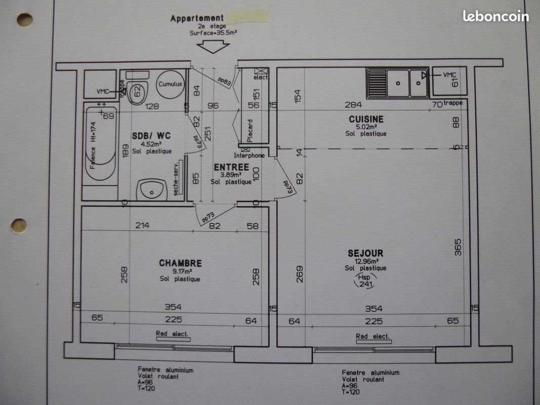 Appartement à louer, 36m², Saint-Etienne