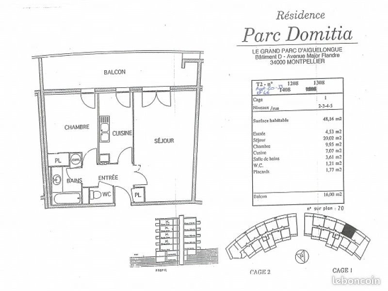 Appartement à louer, 48m², Montpellier