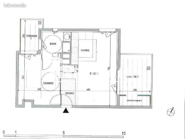 Appartement à louer, 43m², Marseille 3ème