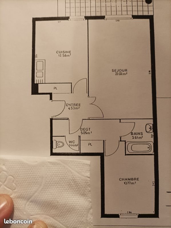 Appartement à vendre, 49m², Toulouse