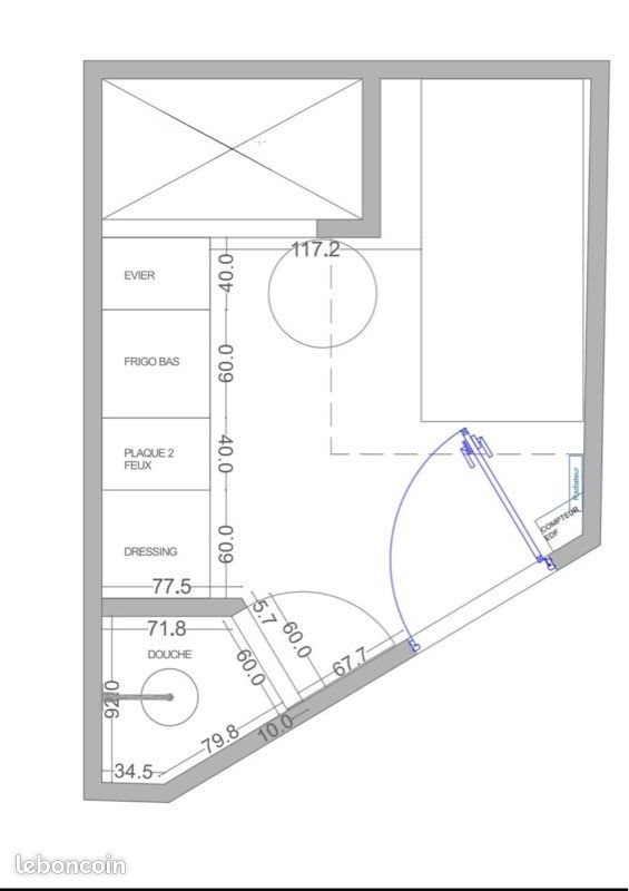 Appartement à louer, 9m², Paris 16ème