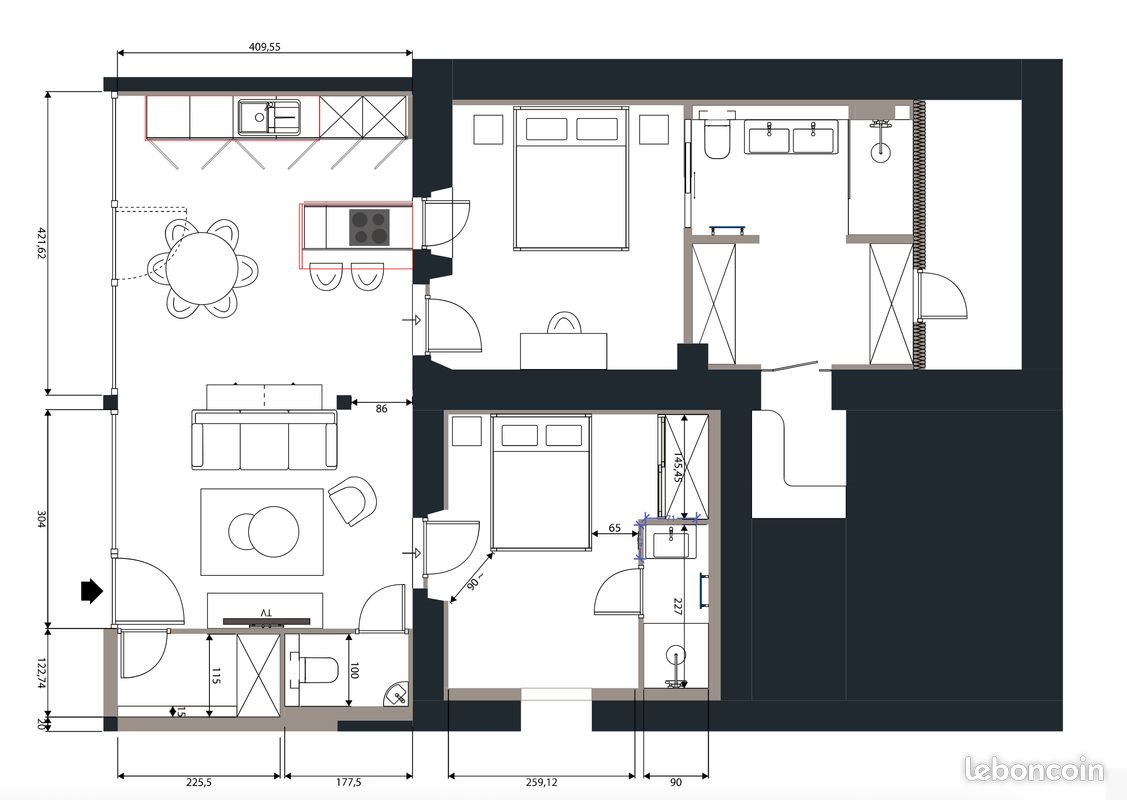 Appartement à vendre, 70m², Monnetier-Mornex