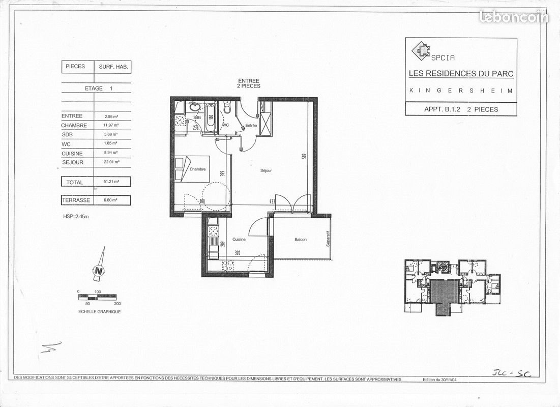 Appartement à vendre, 52m², Kingersheim