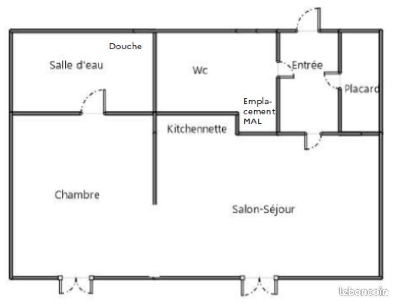 Appartement à louer, 33m², Le Mans