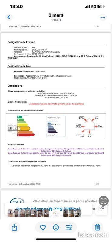 Appartement à vendre, 39m², Tréon