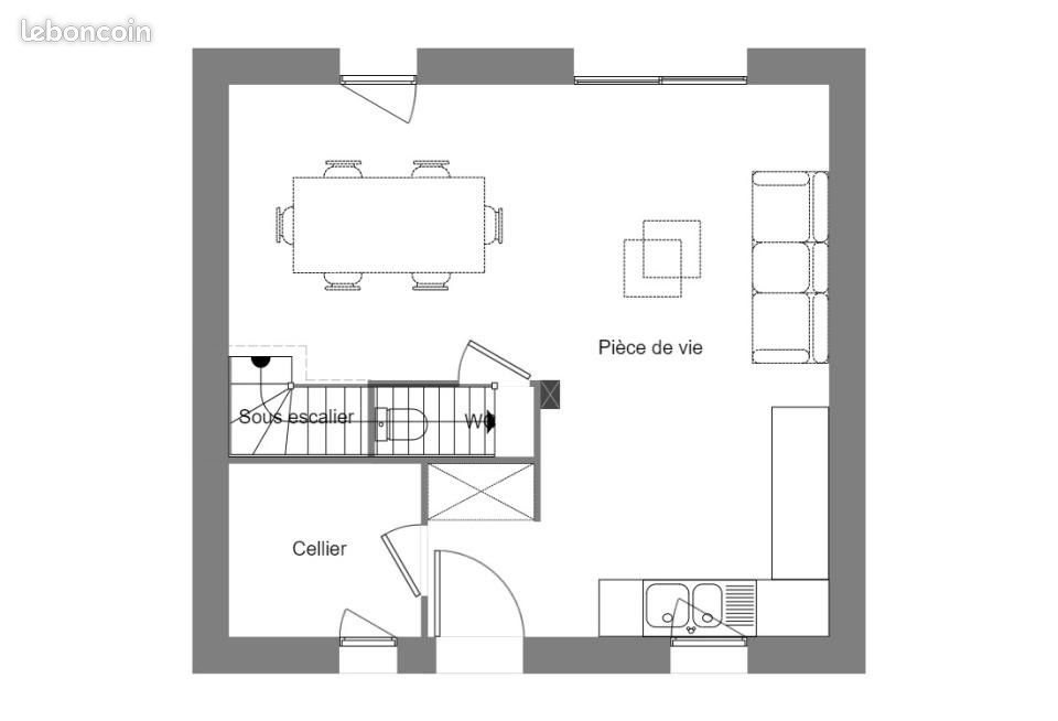 Maison à vendre, 65m², Le Drennec