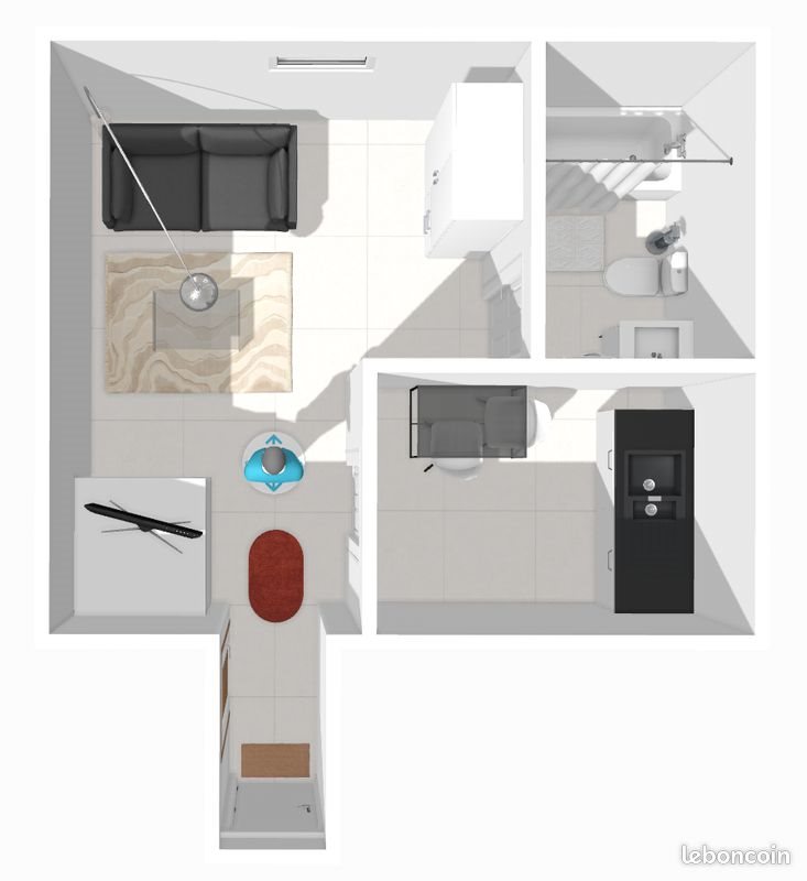 Appartement à louer, 24m², Fismes