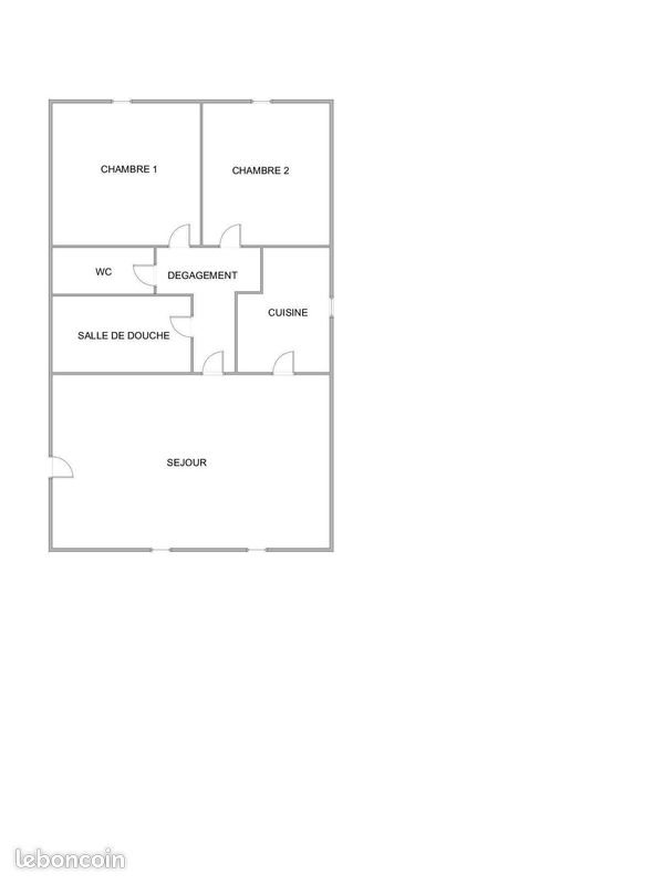 Appartement à louer, 43m², Envermeu