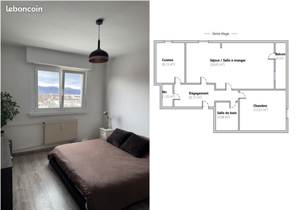 Appartement à louer, 60m², Colmar