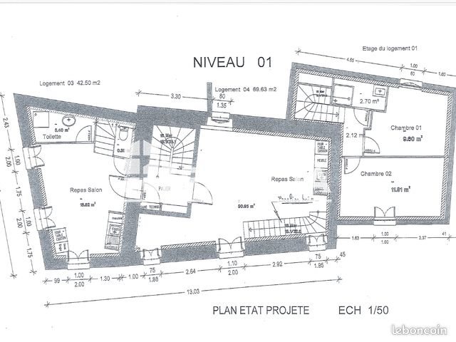 Appartement à vendre, 2m², Marmande