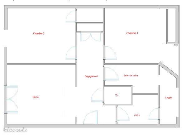 Appartement à louer, 58m², Brest