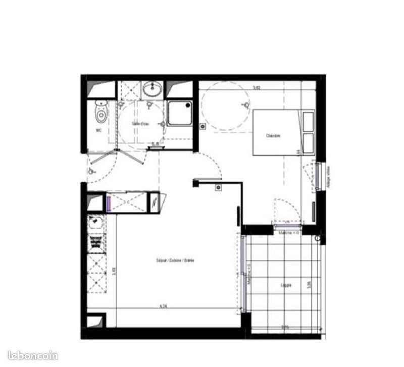 Appartement à louer, 52m², Fabrègues