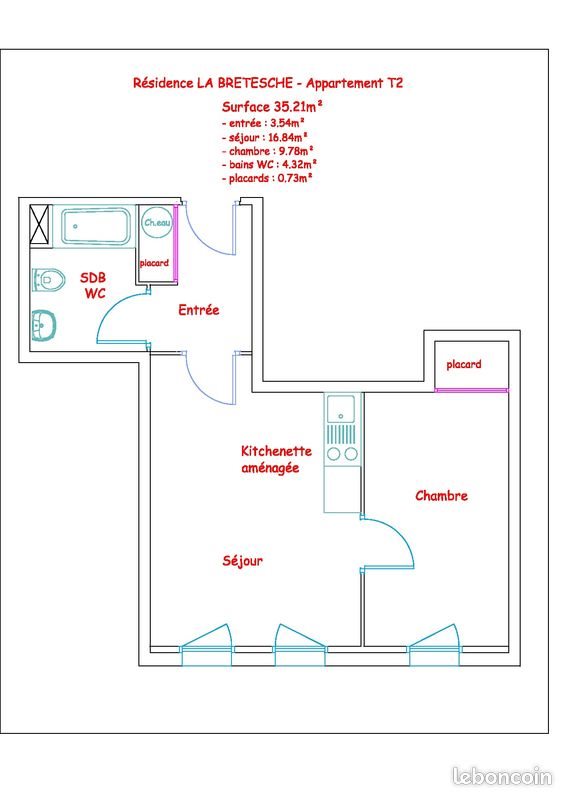 Appartement à louer, 35m², Cholet