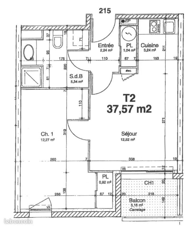 Appartement à louer, 37m², La Rochelle