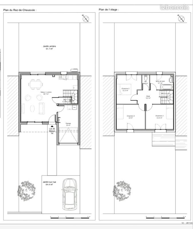 Maison à louer, 85m², Cresserons
