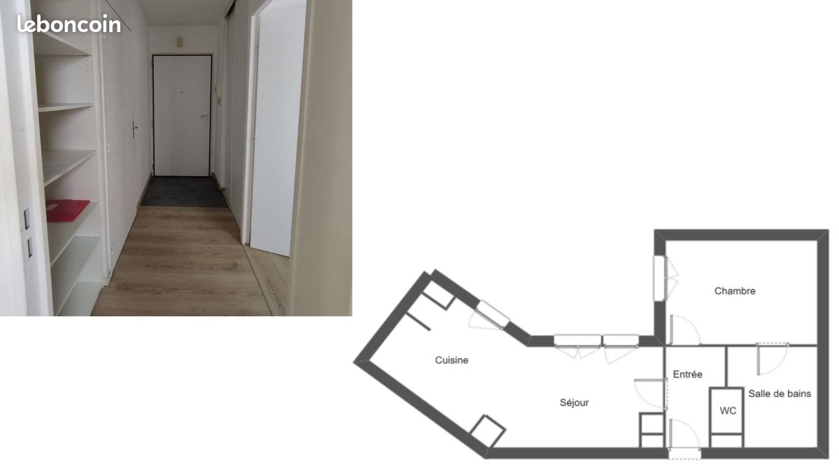 Appartement à louer, 44m², Lille
