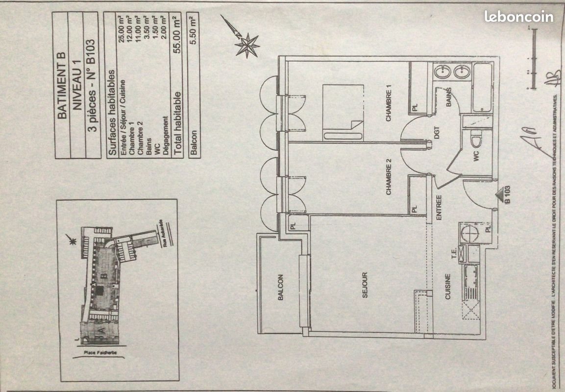 Appartement à vendre, 55m², Périgueux