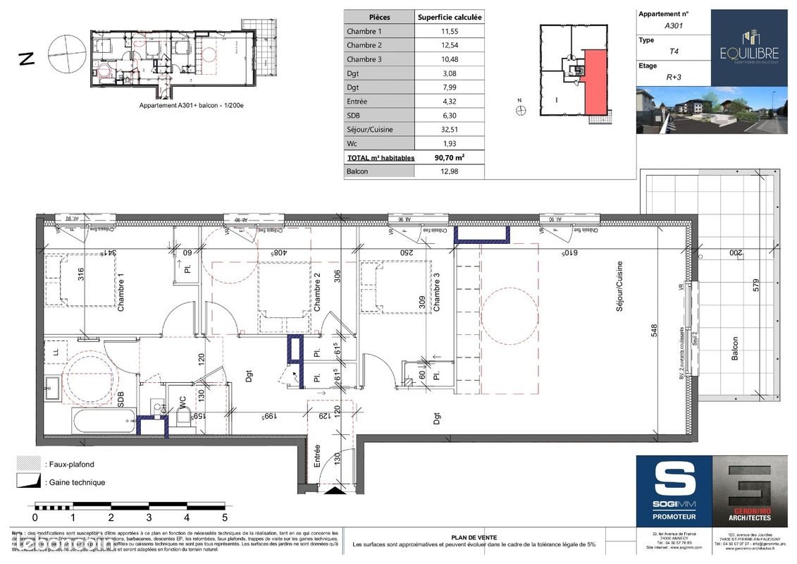 Appartement à vendre, 90m², Saint-Pierre-en-Faucigny