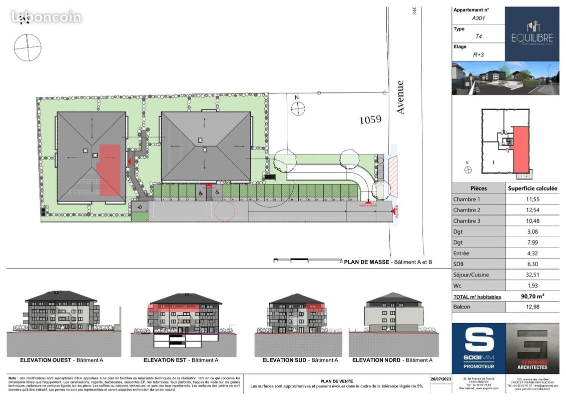 Appartement à vendre, 90m², Saint-Pierre-en-Faucigny