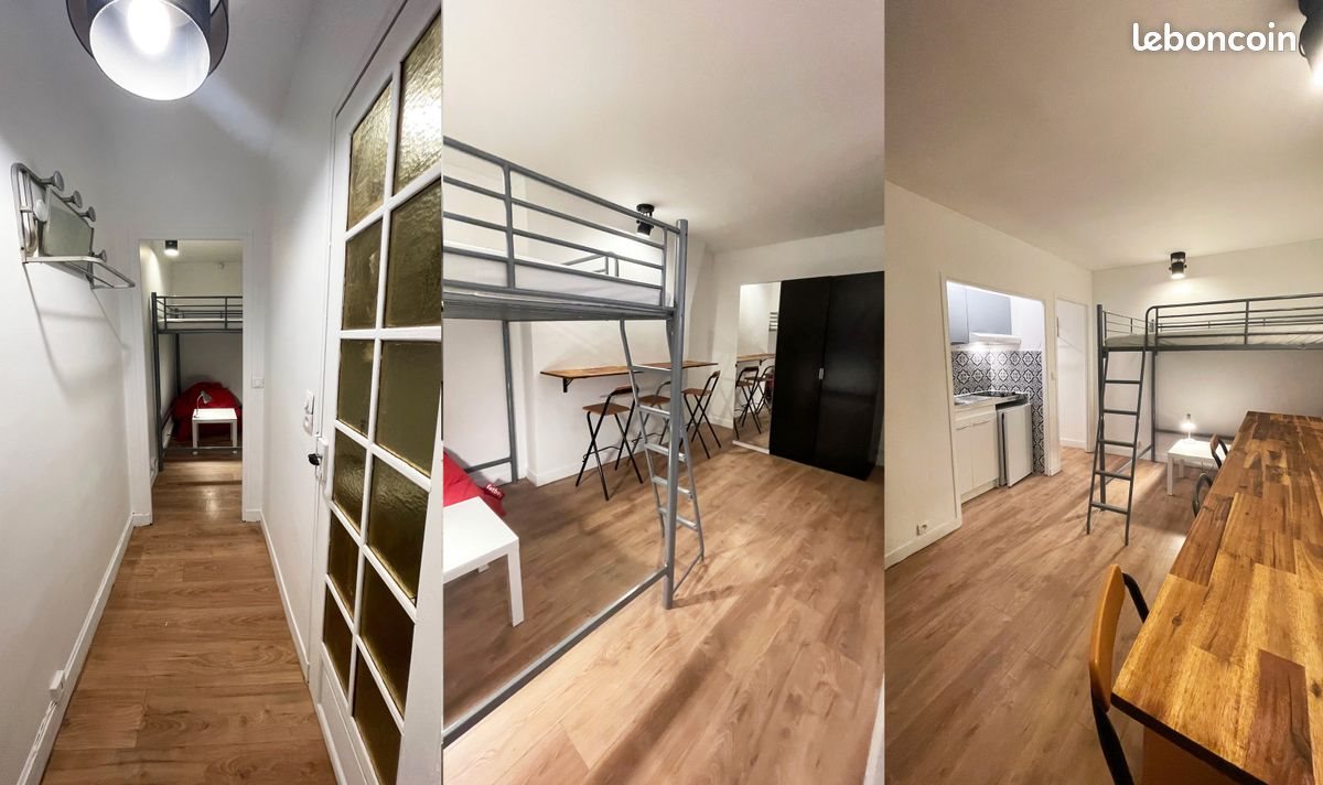 Appartement à louer, 20m², Paris 18ème