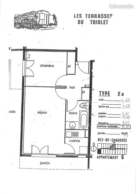 Appartement à louer, 35m², Montpellier