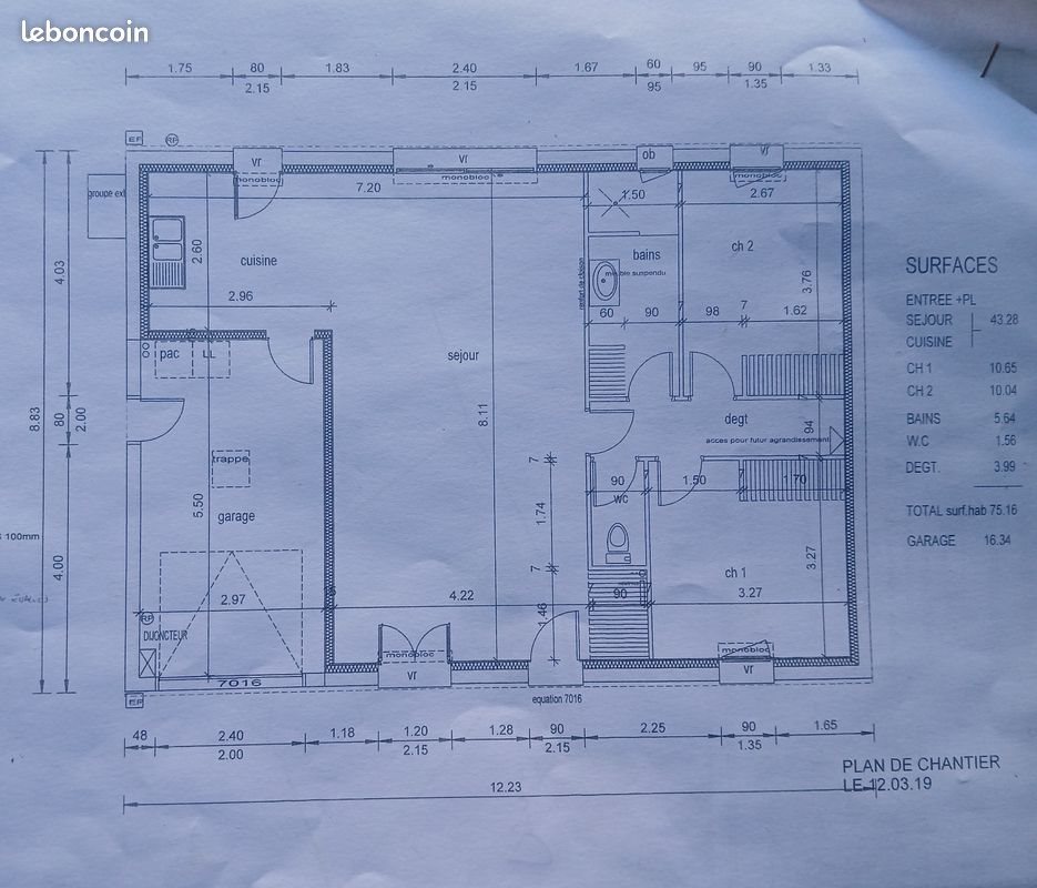 Maison à louer, 75m², Celles-sur-Belle