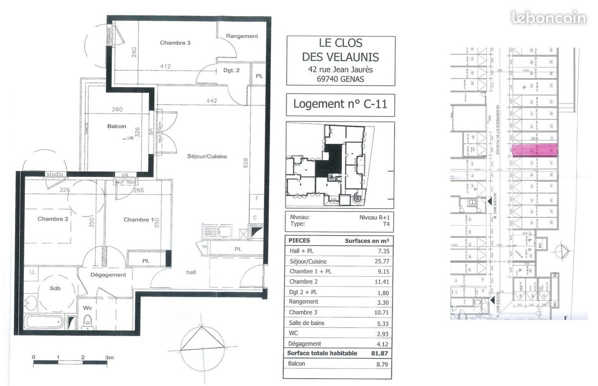 Appartement à vendre, 82m², Genas