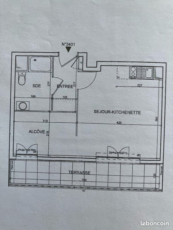 Appartement à louer, 34m², Argenteuil