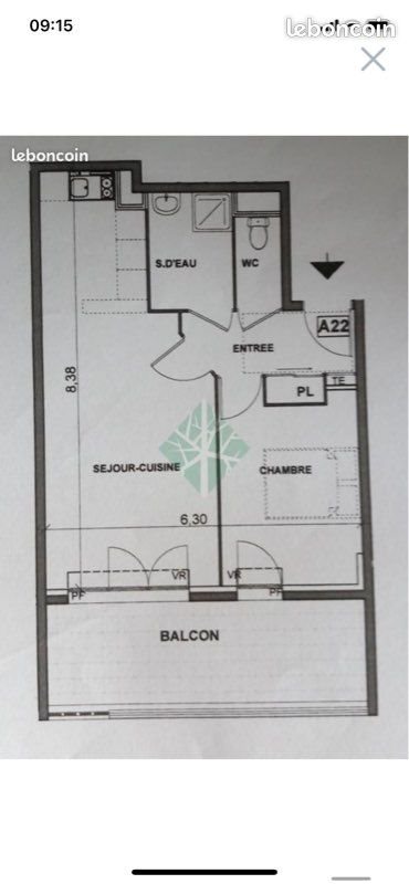 Appartement à louer, 43m², Montarnaud