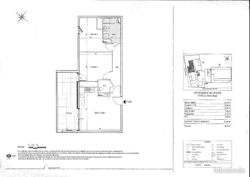 Appartement à louer, 61m², Montpellier