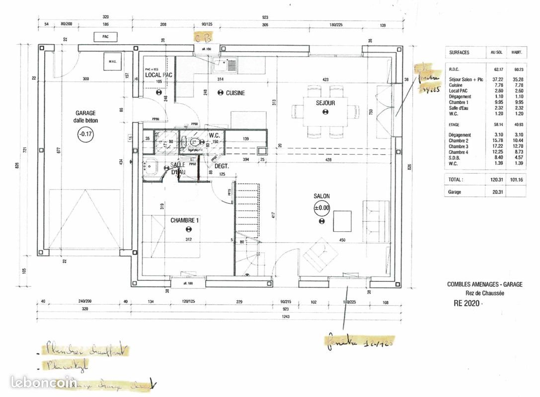 Maison à louer, 101m², Berric