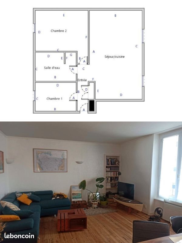Appartement à louer, 68m², Brest