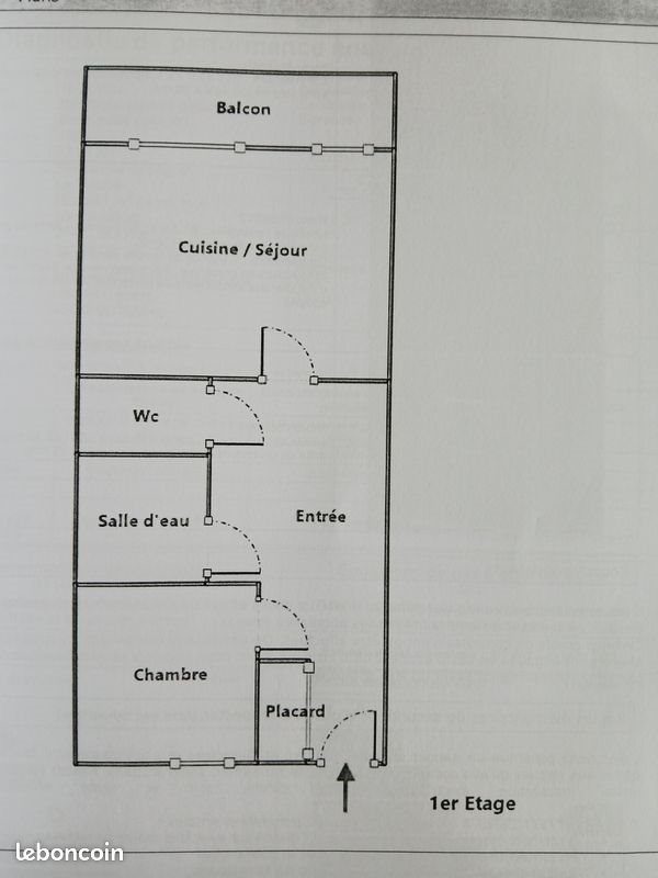Appartement à vendre, 28m², Boutx