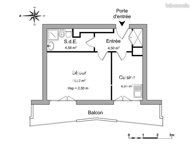 Appartement à louer, 31m², Vallauris