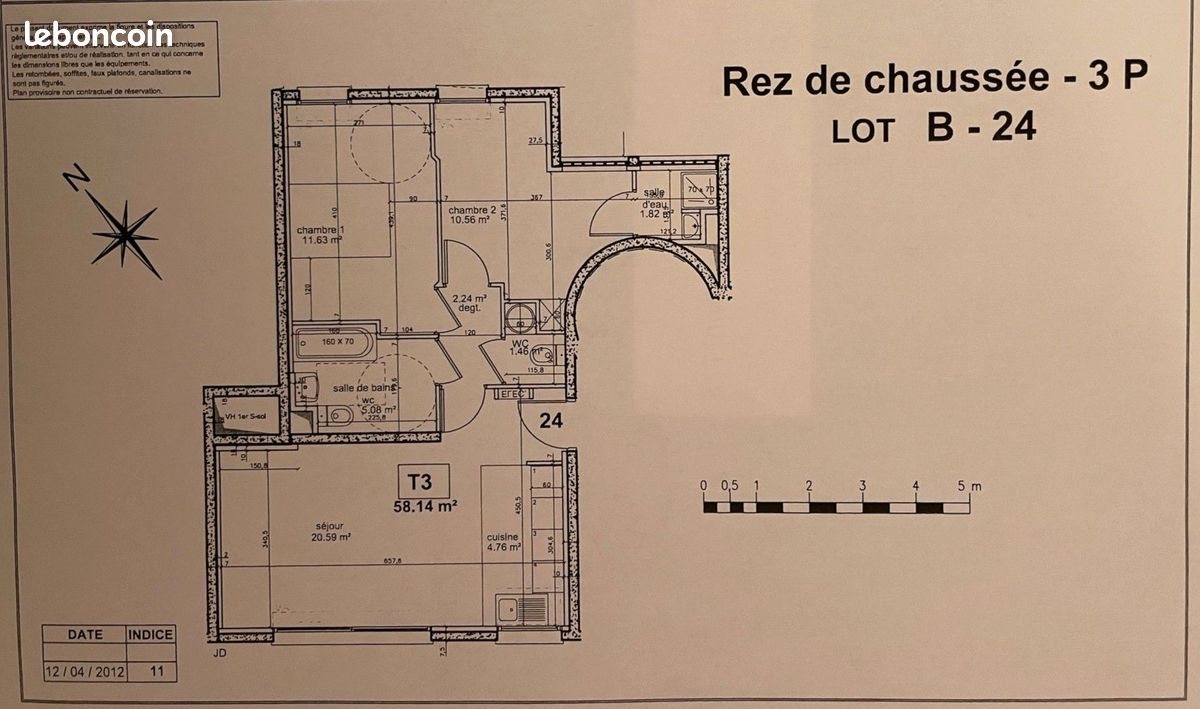 Appartement à louer, 58m², Sartrouville