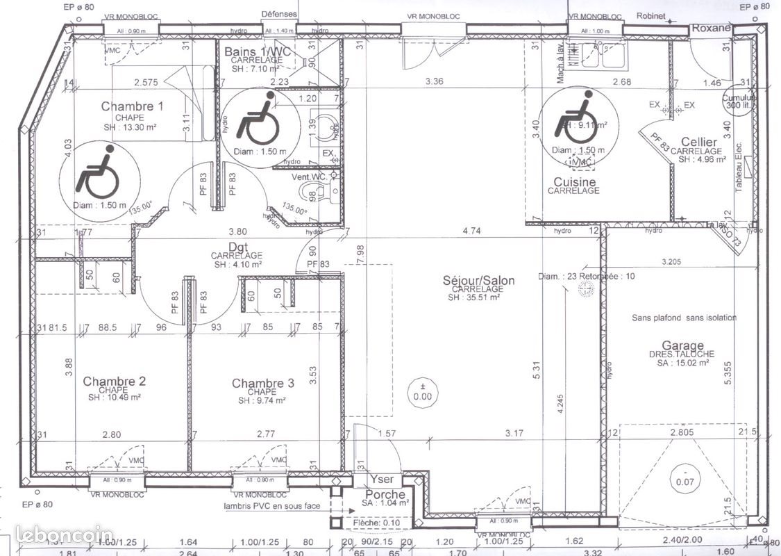 Maison à louer, 94m², Chinon