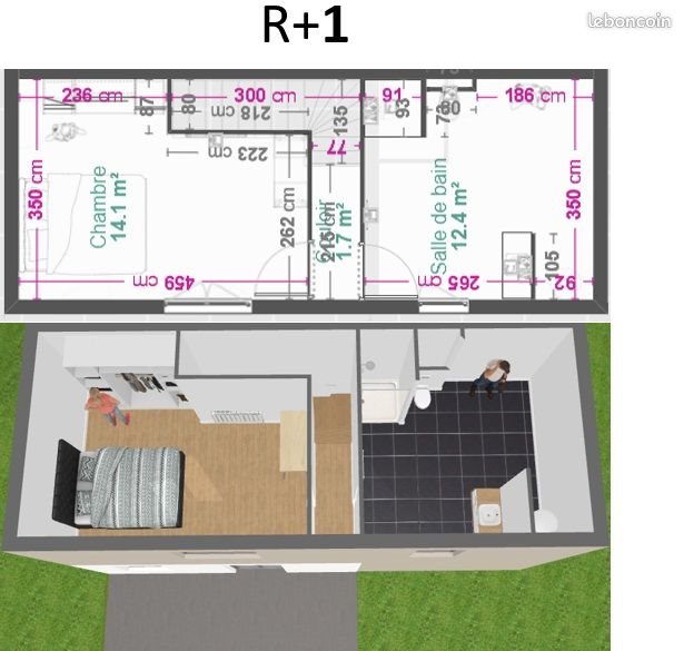 Appartement à louer, 40m², Scientrier