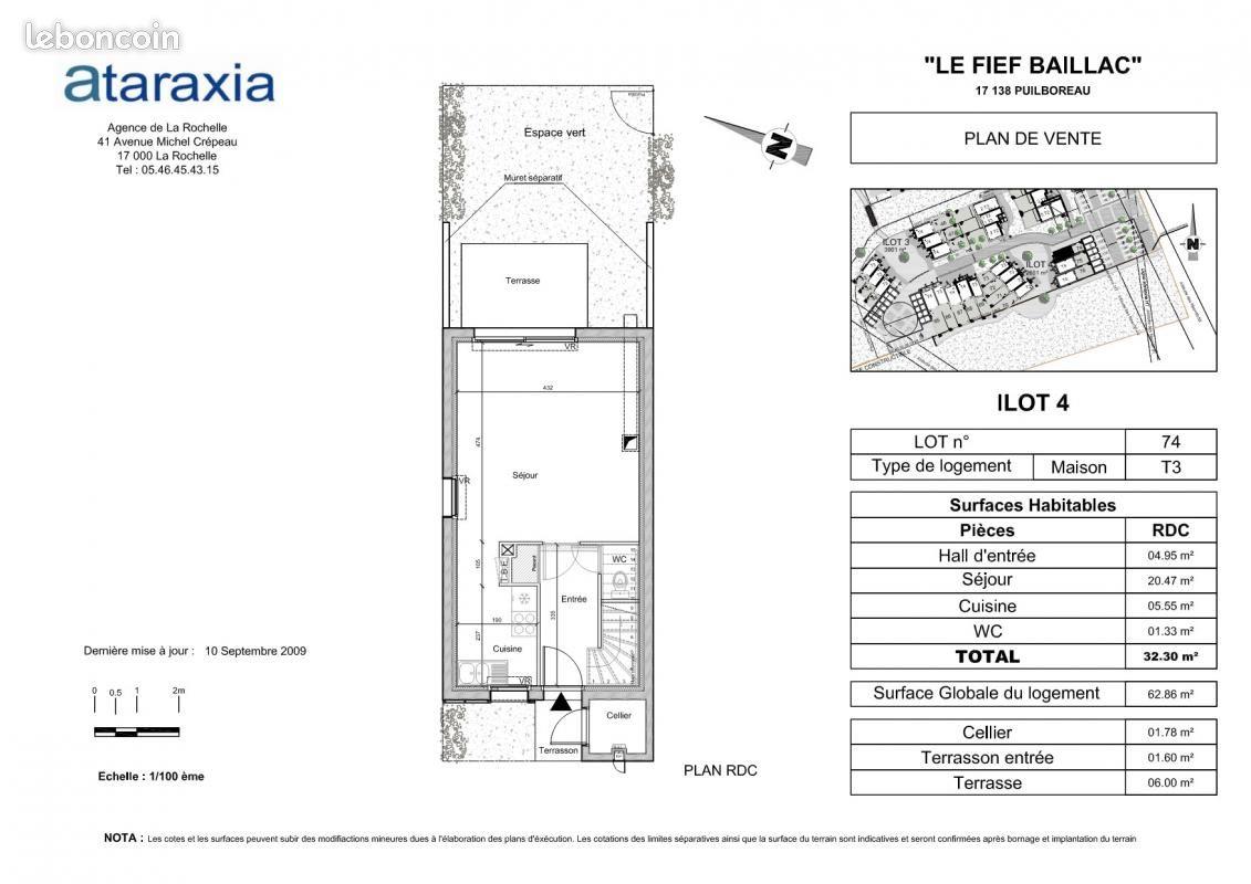 Maison à louer, 62m², Puilboreau