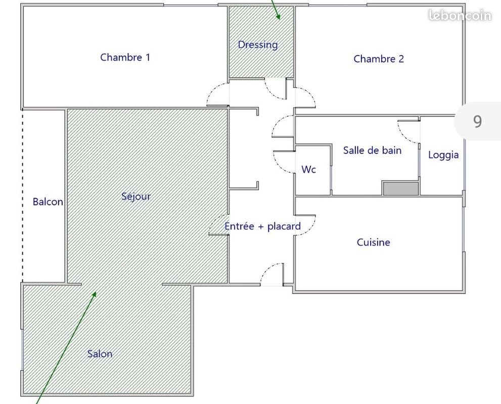 Appartement à louer, 69m², Orléans
