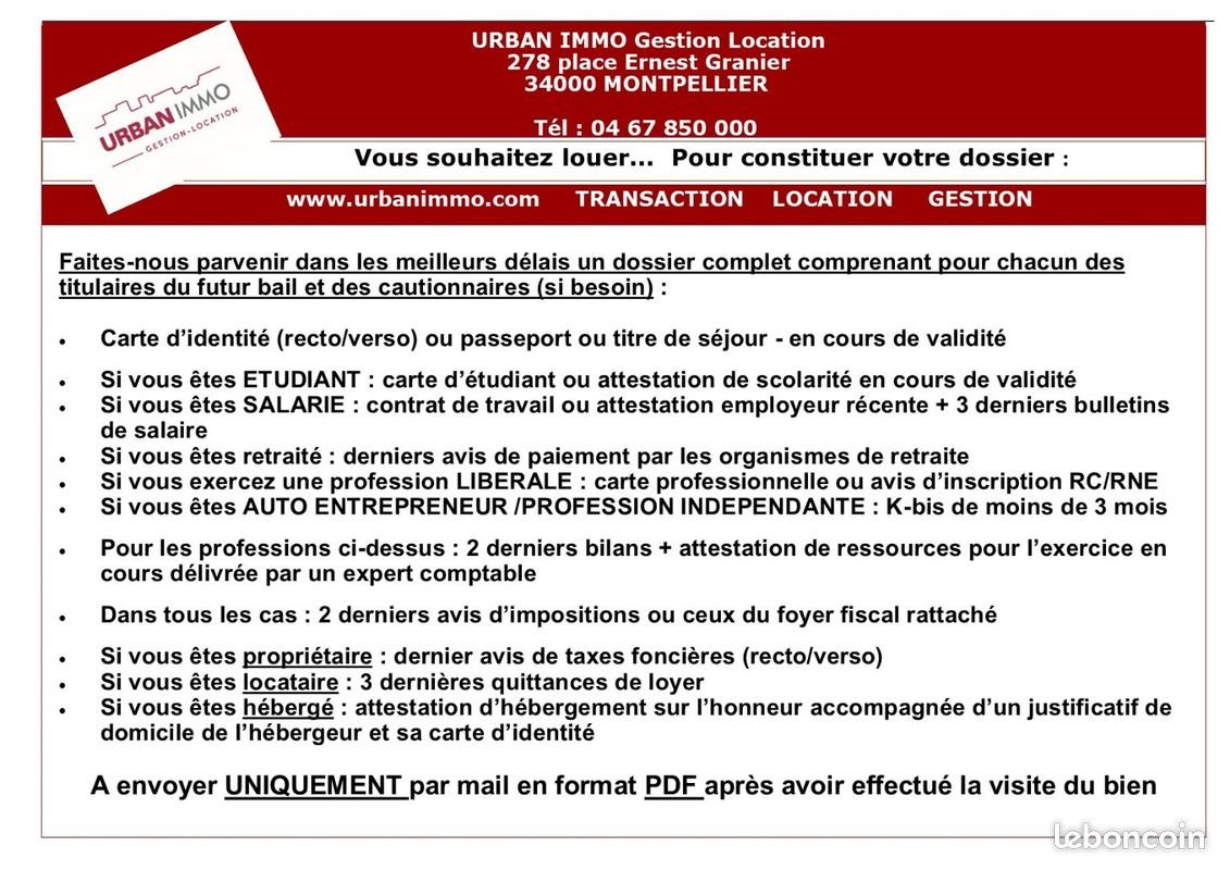 Appartement à louer, 18m², Montpellier