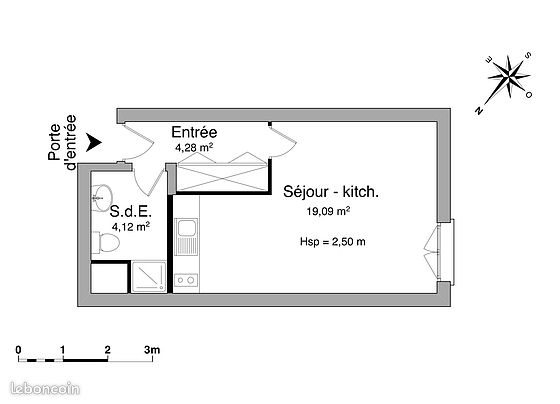 Appartement à louer, 27m², Montpellier