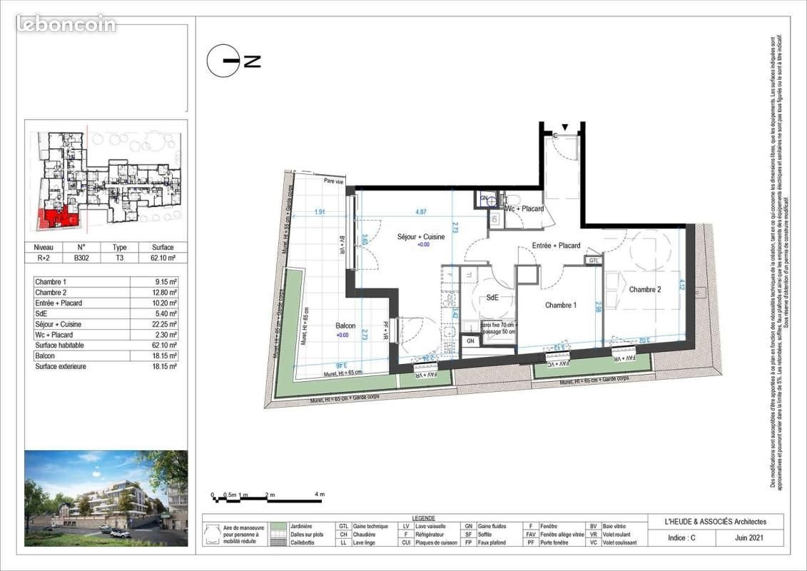 Appartement à louer, 62m², Orléans